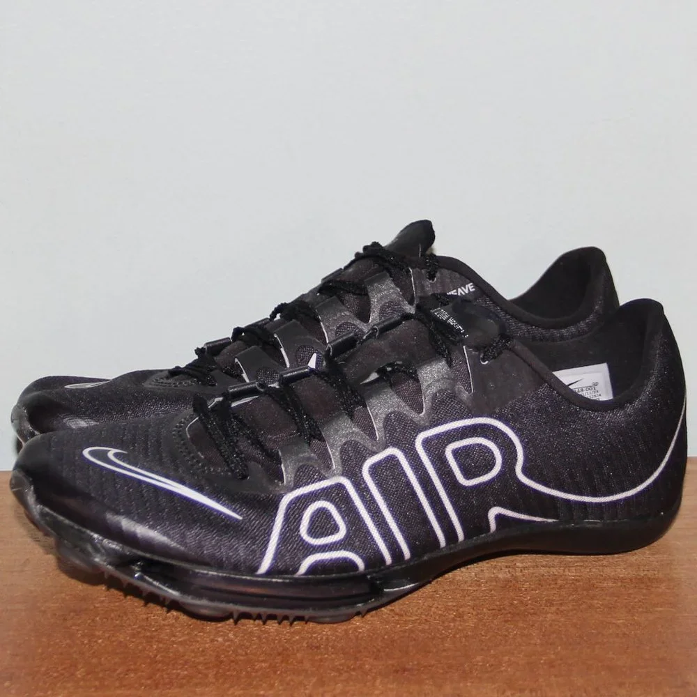 Nike Air Zoom Maxfly More Uptempo Track Spikes Mens 6 Womens 7.5 Black